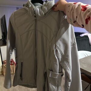 Women's Gray Hooded Jacket